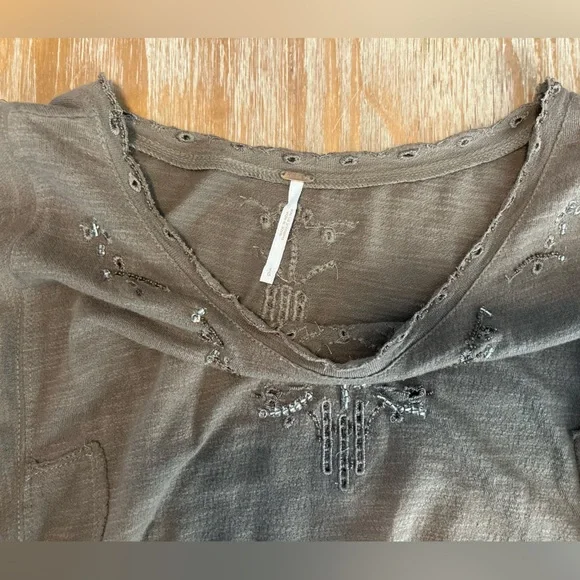 Free People Bead-Embellished Crop Top - Picture 4 of 9